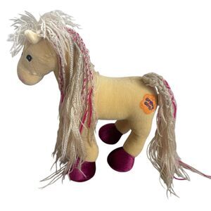 Manhattan Toy Groovy Girls Calypso Horse 13" Poseable Plush Tan Pony 2001 VTG